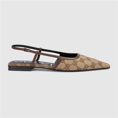 gucci flats ballet|women's gg slingback ballet flat.